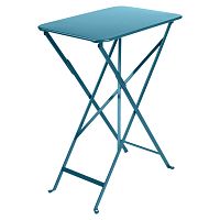 Modrý záhradný stolík Fermob Bistro, 37 x 57 cm