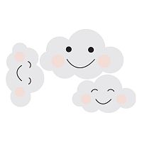 Nástenná samolepka Dekornik Clouds Smile