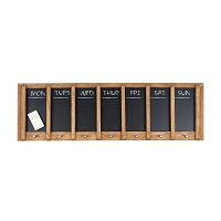 Nástenná tabuľa s týždenným plánovačom PT LIVING Wood, 80 x 25 cm