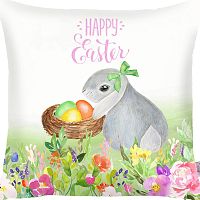 Obliečka na vankúš Apolena Happy Easter Eggs, 43 x 43 cm