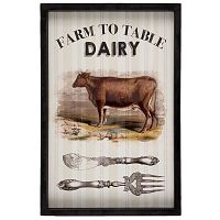 Obraz Clayre & Eef Cow, 32 x 48 cm