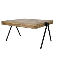 Odkladací stolík s doskou z mangového dreva HSM Collection Síchon, dĺžka 80 cm
