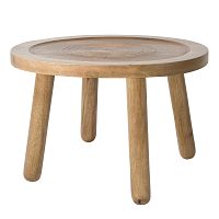 Odkladací stolík z mangového dreva Zuiver Dendron, Ø 60 cm

