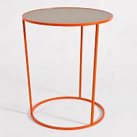 Oranžovo-šedý odkladací stolík MEME Design Constance