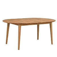 Oválny dubový rozkladací jedálenský stôl Folke Mimi, dĺžka až 210 cm