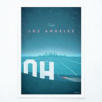 Plagát Travelposter Los Angeles, A3