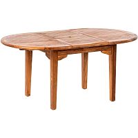 Rozkladací záhradný stôl z teakového dreva Massive Home Rosaline, délka 160 cm
