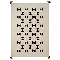 Ručne tkaný vlnený koberec Art For Kids Bow Tie, 110 x 160 cm