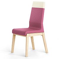 Ružová stolička z dubového dreva Absynth Kyla Two