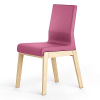 Ružová stolička z dubového dreva Absynth Kyla