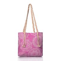 Ružová taška Homedebleu Lace, 50 × 40 cm