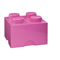 Ružová úložná kocka LEGO®