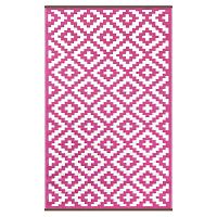 Ružovo-béžový obojstranný vonkajší koberec Green Decore Enough, 120 × 180 cm