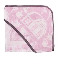 Ružovo-fialový detský uterák s kapucňou Sebra Farm Girl Hooded Towel