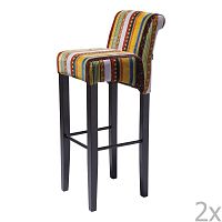 Sada 2 barových stoličiek s podnožou z bukového dreva Kare Design British