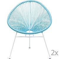 Sada 2 modrých stoličiek Kare Design Spaghetti
