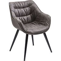 Sada 2 sivohnedých jedálenských stoličiek Kare Design Thelma