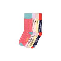 Sada 4 párov farebných ponožiek Funky Steps Dotty, veľ. 35-39