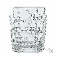 Sada 4 pohárov na wkiskey z krištáľového skla Nachtmann Punk, 348 ml