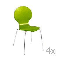 Sada 4 zelených jedálenských stoličiek Actona Marcus Dining Chair