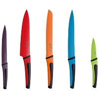 Sada 5 farebných nožov z antikoro ocele Renberg Flash