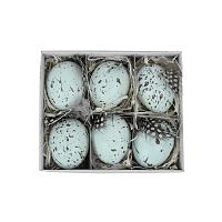 Sada 6 dekoratívnych vajíčok Ego Dekor, 45 x 11,5 cm