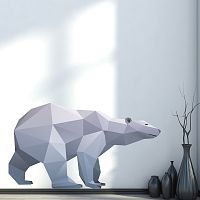 Samolepka Ambiance Origami Polar Bear