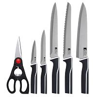 Set 5 nožov a kuchynských nožníc Bergner Scissors