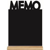 Set popisovacej tabule na stojane a kriedovej fixky Securit® Silhouette Memo, 35 x 21 cm