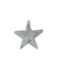 Sivá dekoratívna soška KJ Collection Christmas Star, 9,5 cm