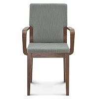 Sivá drevená stolička Fameg Silje