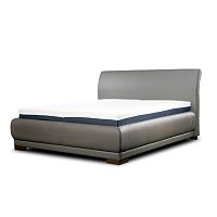 Sivá dvojlôžková boxspring posteľ Sinkro Cowboy, 180 x 200 cm