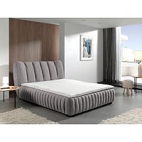 Sivá dvojlôžková posteľ Sinkro Michelle, 160 x 200 cm