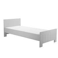 Sivá jednolôžková posteľ Pinio Calmo, 200 × 90 cm