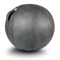 Sivá lopta na sedenie VLUV Veel, Ø 60 - 65 cm