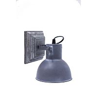 Sivá nástenná lampa Novita Faro