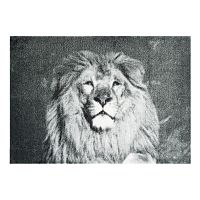 Sivá rohožka Mint Rugs StateMat Lion, 50 x 70 cm
