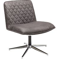 Sivá stolička Kare Design Swivel Chair Honka