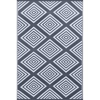 Sivo-biely obojstranný vonkajší koberec Green Decore Eres, 120 × 180 cm