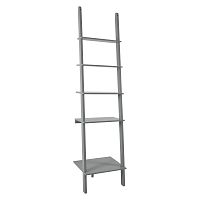 Sivý rebrík s poličkami RGE Emil, 200 x 50 cm