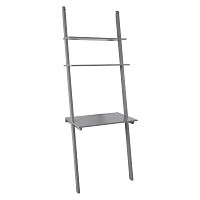 Sivý rebrík s poličkami RGE Emil, 200 x 70 cm