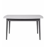 Sivý rozkladací jedálenský stôl Durbas Style Oslo, 150 × 90 cm