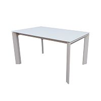 Sivý rozkladací jedálenský stôl sømcasa Nicola, 140 x 90 cm