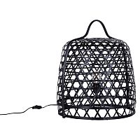 Stojacia bambusová lampa Canett Octavio, ⌀ 45 cm