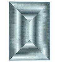 Svetlomodrý vysokoodolný koberec Webtappeti Braid, 160 x 230 cm