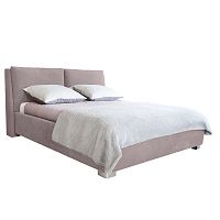 Svetloružová dvojlôžková posteľ Mazzini Beds Vicky, 180 × 200 cm