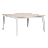 Svetlý dubový rozkladací jedálenský stôl s bielymi nohami Folke Mimi, dĺžka 145 cm