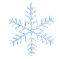 Svietiaca LED dekorácia Best Season Merry Snowflake, Ø 80 cm