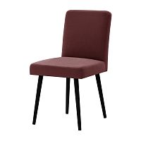 Tehlovočervená stolička s čiernymi nohami Ted Lapidus Maison Fragrance