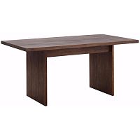 Tmavohnedý jedálenský stôl z masívneho akáciového dreva Støraa Lai, 1 x 2 m
